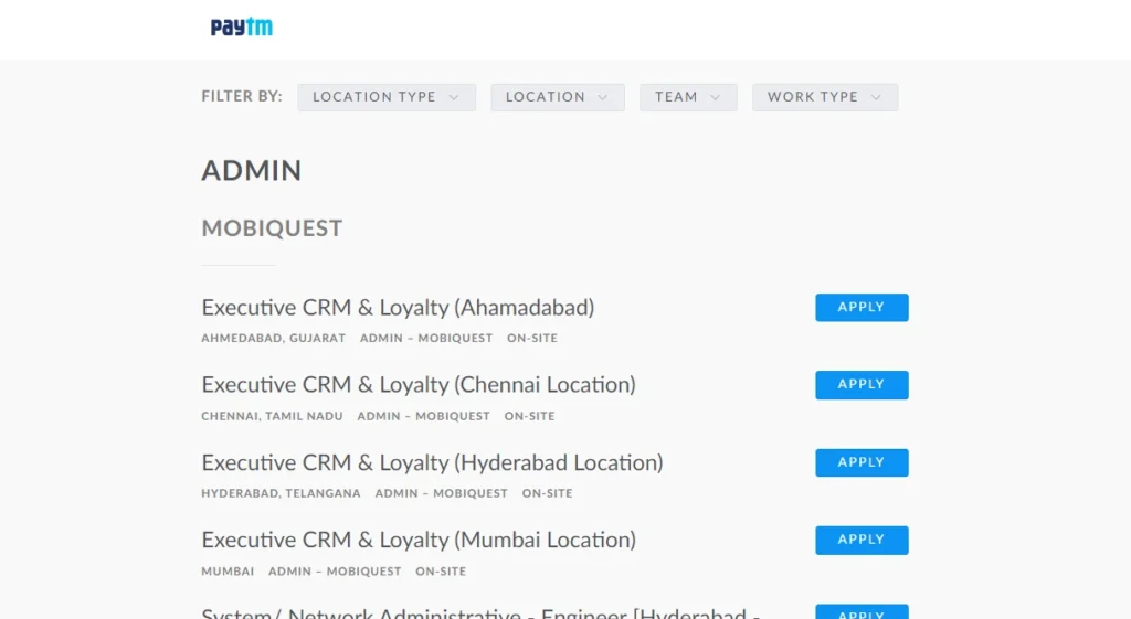 Paytm Recruitment 2023|Private Jobs 2023|386 Jobs Vacancy|Apply Here