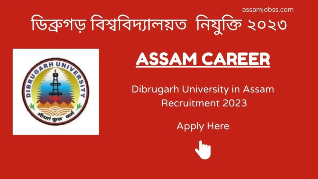 Assam Career Dibrugarh University Assam Recruitment 2023