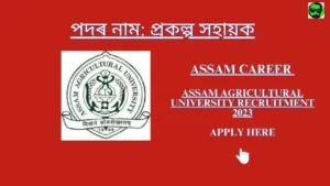 Assam Career Assam Agricultural University Recruitment 2023