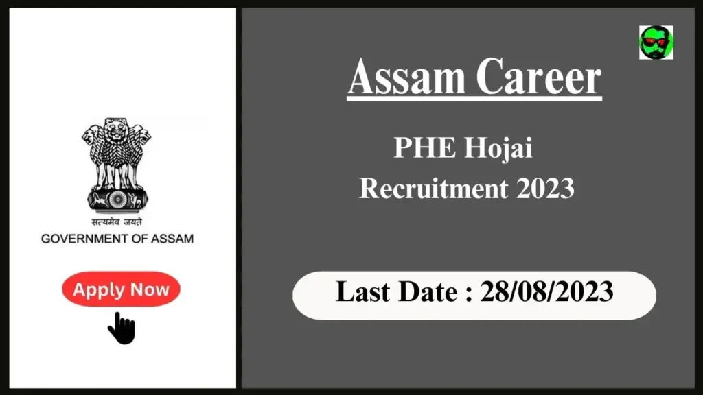 Assam Career PHE Hojai Recruitment 2023